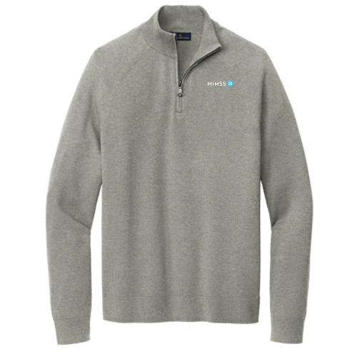 Shop HIMSS Global Conference and Exhibition - Brooks Brothers Cotton Stretch 1/4-Zip Sweater