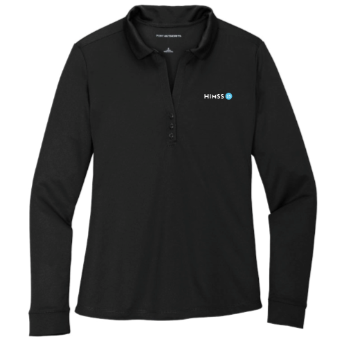 Shop HIMSS Global Conference and Exhibition - Port Authority Ladies Silk Touch Performance Long Sleeve Polo